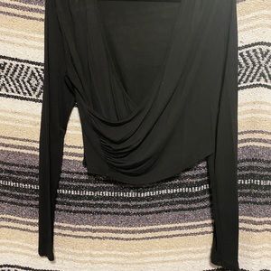 Black long sleeve top